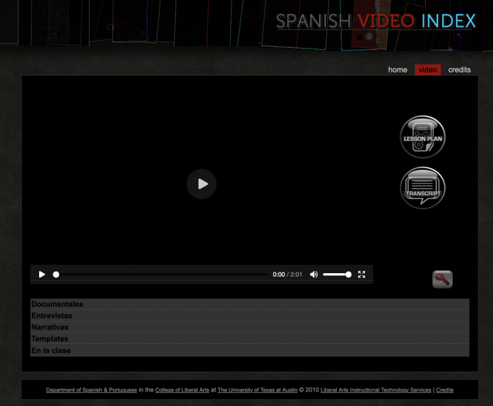 View Spanish Video Index summary